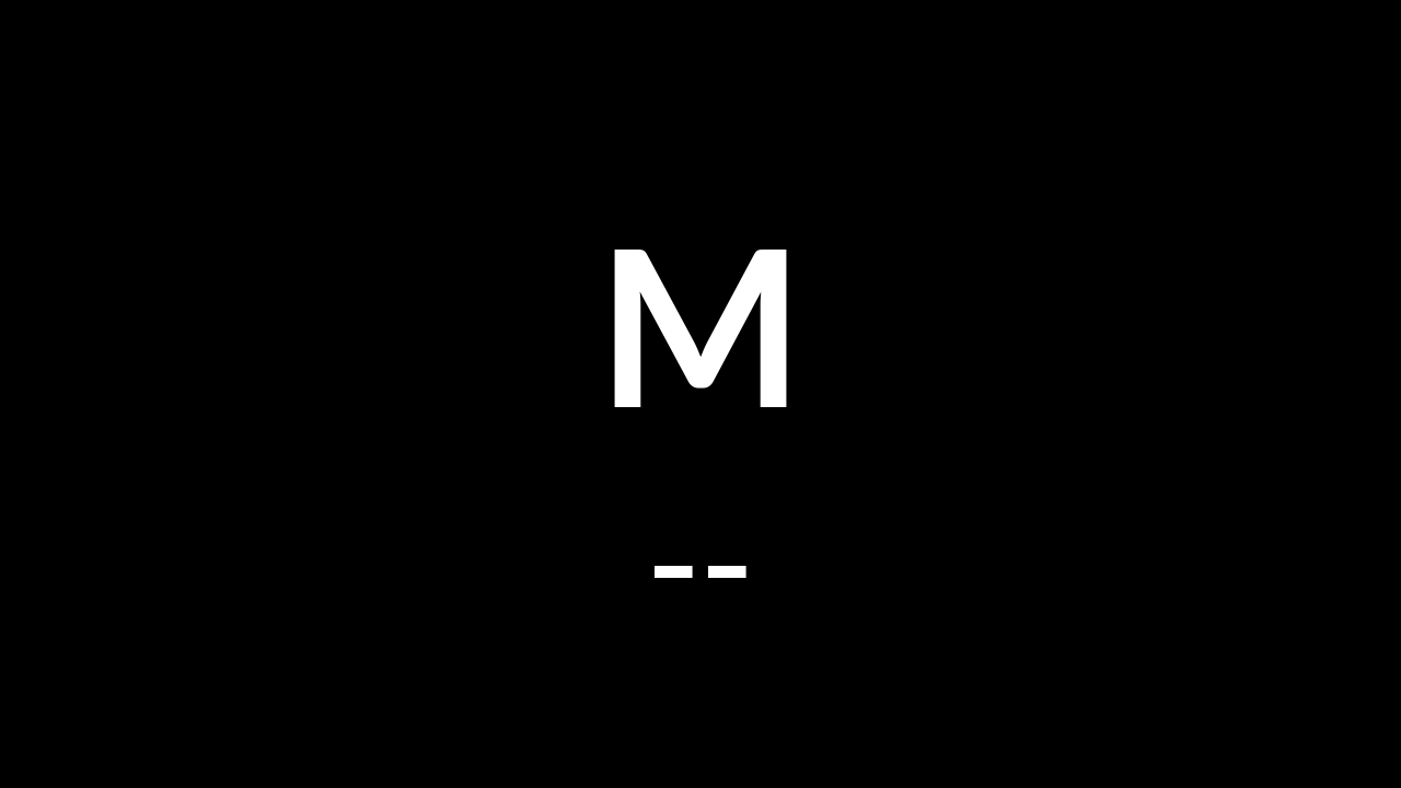 M in Morse Code