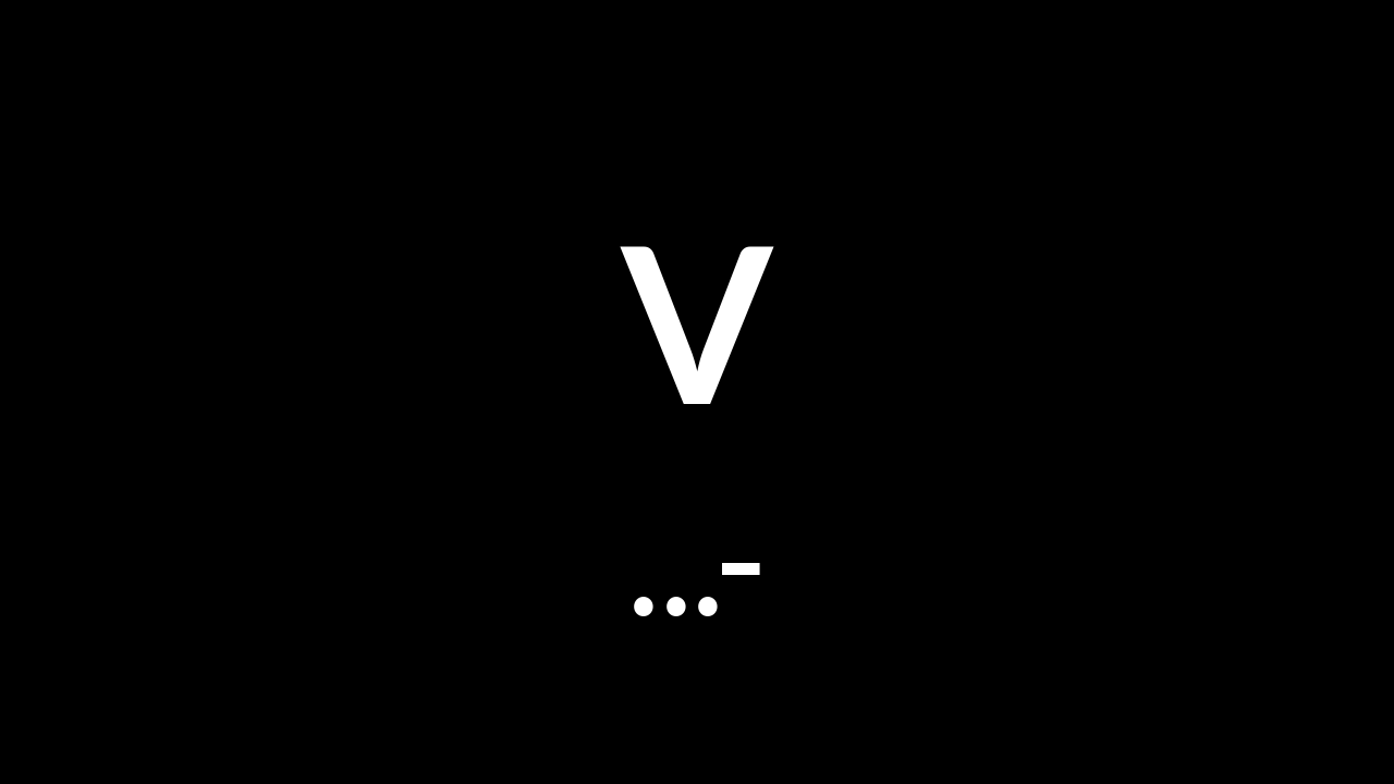 V in Morse Code